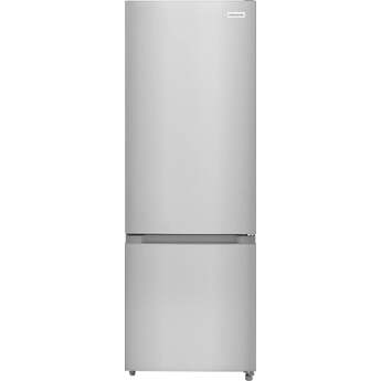 Frigidaire 24 Inch 12 Cu. Ft. Bottom Freezer Refrigeraotr With Automatic Defrost: Stainless Steel Look