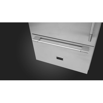 Fulgor Milano 36 Inch Built-In Bottom Freezer Refrigerator with 18.5 cu. ft. Total Capacity, Ice Maker, Total No Frost, LED Lighting, Deep-Freezing, and Holiday Mode: Stainless Steel, Left Hinge — thumbnail 14