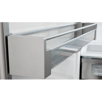 Fulgor Milano 36 Inch Built-In Bottom Freezer Refrigerator with 18.5 cu. ft. Total Capacity, Ice Maker, Total No Frost, LED Lighting, Deep-Freezing, and Holiday Mode: Stainless Steel, Left Hinge — thumbnail 2