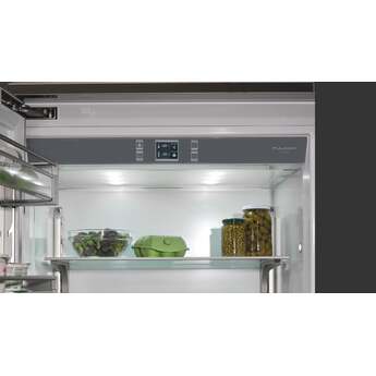Fulgor Milano 36 Inch Built-In Bottom Freezer Refrigerator with 18.5 cu. ft. Total Capacity, Ice Maker, Total No Frost, LED Lighting, Deep-Freezing, and Holiday Mode: Stainless Steel, Left Hinge — thumbnail 9