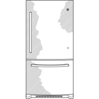 GE GBE21DYKFS 30 Inch Bottom Freezer Refrigerator — thumbnail 5