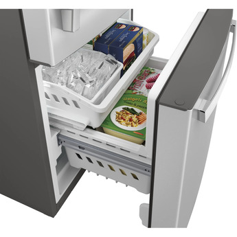 GE 30 Inch Bottom Freezer Refrigerator, in Fingerprint Resistant Stainless Steel — thumbnail 11