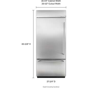 Kitchen Aid KitchenAid 36" 20.9 cu. ft. Stainless Steel Built-In Bottom Freezer Refrigerator — thumbnail 10