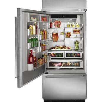 Kitchen Aid KitchenAid 36" 20.9 cu. ft. Stainless Steel Built-In Bottom Freezer Refrigerator — thumbnail 4