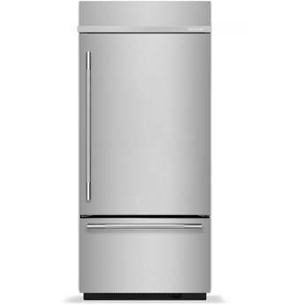 KitchenAid KBBR336SPS 20.8 Cu. Ft. 36" Built-In Bottom Mount Refrigerator Stainless Steel with PrintShield Finish