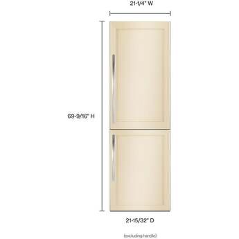KitchenAid 24" 10 cu. ft. Custom Panel Built-In Bottom Freezer Refrigerator — thumbnail 18