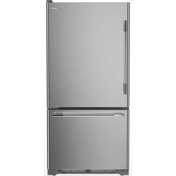 KitchenAid KRBL130SPS 19 Cu. Ft. 30-Inch Standard-Depth Bottom Mount Refrigerator: Stainless Steel PrintShield stainless