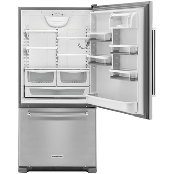 Kitchen Aid KitchenAid 33" 22 cu. ft. Stainless Steel Full Depth Non Dispense Bottom Mount R — thumbnail 3