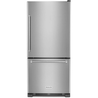 KitchenAid 30" 19 cu. ft. Stainless Steel Full Depth Non Dispense Bottom Mount R — thumbnail 3