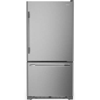 KitchenAid 19 Cu. Ft. 30-Inch Standard-Depth Bottom Mount Refrigerator: Stainless Steel with PrintShield Finish