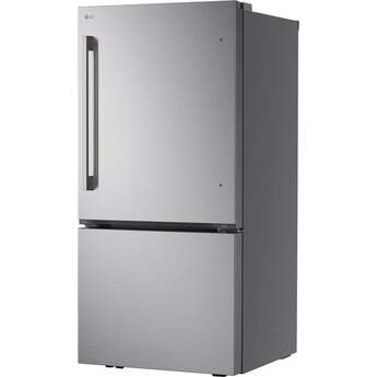 LG 33 Inch 26 Cu. Ft. Bottom-Mount Refrigerator: Fingerprint Resistant Stainless Steel — thumbnail 14
