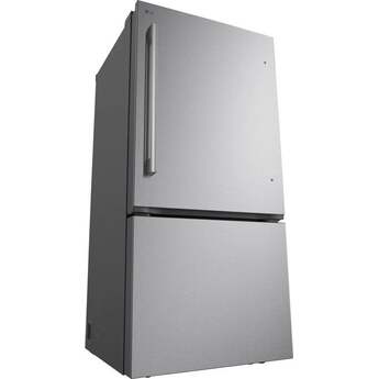 LG 33 Inch 26 Cu. Ft. Bottom-Mount Refrigerator: Fingerprint Resistant Stainless Steel — thumbnail 17