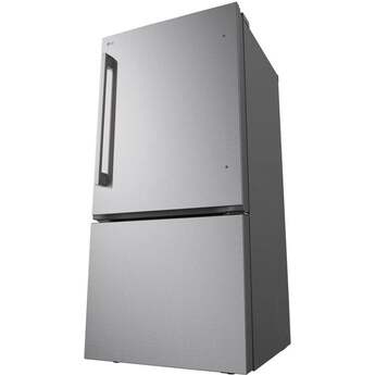 LG 33 Inch 26 Cu. Ft. Bottom-Mount Refrigerator: Fingerprint Resistant Stainless Steel — thumbnail 19