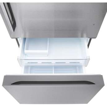 LG 33 Inch 26 Cu. Ft. Bottom-Mount Refrigerator: Fingerprint Resistant Stainless Steel — thumbnail 6