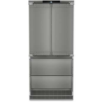 Liebherr 36 Inch Built-In 4-Door French Door Refrigerator with 18.9 Cu. Ft. Total Capacity, IceMaker, BioFresh, DuoCooling, NoFrost, Soft System, SuperCool, Sabbath Mode, Star-K Certified, Energy Star Certified: Panel Ready