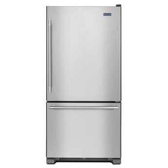 Maytag 30" 19.0 cu. ft. Fingerprint Resistant Stainless Steel Bottom Freezer Refrigerator