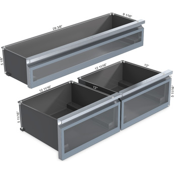 Miele 36 Inch Master Cool French Door Lower Beltline Bottom Mount Fridge/Freezer: Panel Ready — thumbnail 3