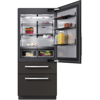 Miele 36 Inch Master Cool Higher Beltline Bottom Mount Fridge/Freezer: Panel Ready, Right Hinge