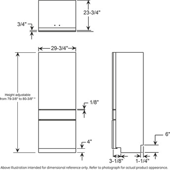 Monogram ZIC303NPPII 30 Inch Counter Depth Bottom Freezer Refrigerator, in Panel Ready — thumbnail 23