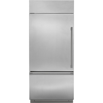 Monogram 36" 21.3 cu.ft. Stainless Steel Built-In Bottom Freezer Refrigerator - Energy Star - Left Hinge