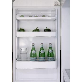 Smeg 50s Retro 24" 11.69 White Bottom Freezer Refrigerator - Left Hinge - Energy Star — thumbnail 10