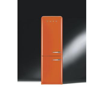 Smeg FAB32UORLN Orange 50's Retro Fridge Freezer - Left Hinge
