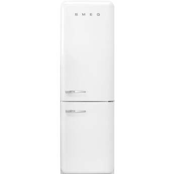 Smeg 50s Retro Series 24" 12.5 cu. ft. White Bottom Freezer Refrigerator - Right Hinge - Energy Star