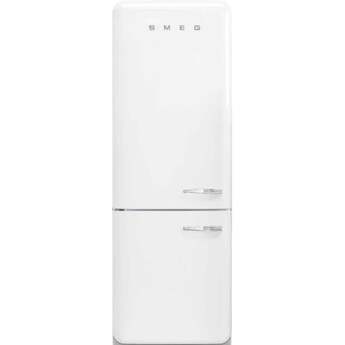 Smeg FAB38ULWH 50s Retro Style Series 28 Inch White Bottom Freezer Refrigerator