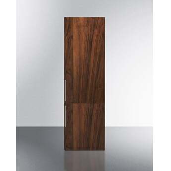 Summit 24 Inch Wide Fully Integrated Bottom Mount Refrigerator-Freezer: Panel Ready, Right Hinge