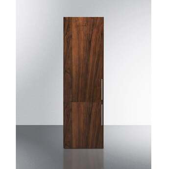 Summit 24 Inch Wide Fully Integrated Bottom Mount Refrigerator-Freezer: Panel Ready, Left Hinge