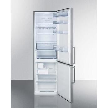 Summit FFBF192SSBIIM 24 Inch Counter Depth Bottom Freezer Refrigerator, in Stainless Steel — thumbnail 3