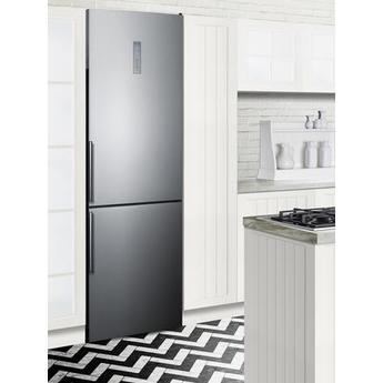 Summit FFBF192SSBIIM 24 Inch Counter Depth Bottom Freezer Refrigerator, in Stainless Steel — thumbnail 8