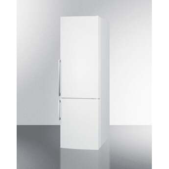 Summit 24" 11.35 cu. ft. White Counter Depth Bottom Freezer Refrigerator - Energy Star — thumbnail 7