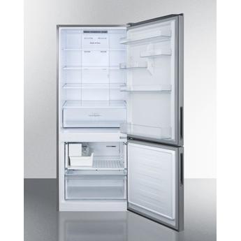 Summit FFBF279SSBIIM 28 Inch Counter Depth Bottom Freezer Refrigerator, in Stainless Steel — thumbnail 2