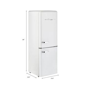 Unique UGP215LWAC 22 Inch Counter Depth Bottom Freezer Refrigerator, in Marshmallow White — thumbnail 3