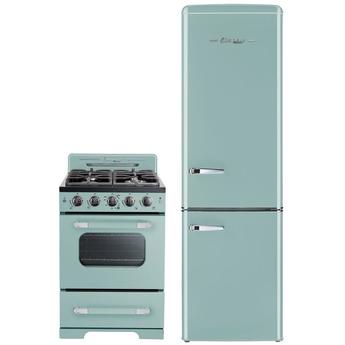 Unique UGP275LTAC 22 Inch Counter Depth Bottom Freezer Refrigerator, in Ocean Mist Turquoise — thumbnail 3