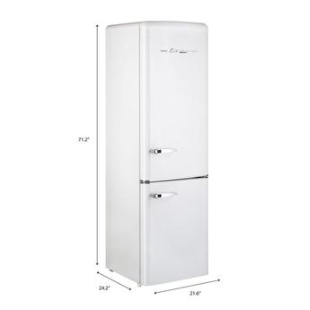Unique UGP275LWAC  22 Inch Counter Depth Bottom Freezer Refrigerator, in Marshmallow White — thumbnail 3