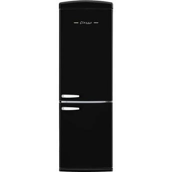 UNIQUE APPLIANCES 12 Cu. Ft. Orange Creamsicle Counter-Depth Retro Bottom Freezer Refrigerator