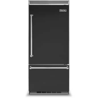 Viking VCBB5363ERCS 5 Series 36 Inch Cast Black Counter Depth Bottom Freezer Refrigerator — thumbnail 3