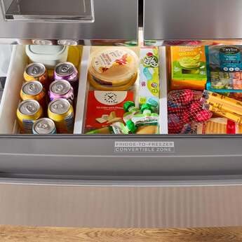 Whirlpool 36-Inch 22 Cu. Ft. Capacity Counter Depth 4-Door French Door Refrigerator With In-Door Nugget Ice Maker: Fingerprint-Resistant Stainless Steel — thumbnail 17