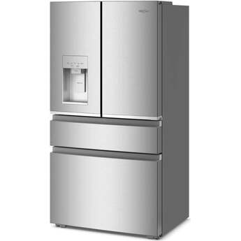 Whirlpool 36-Inch 22 Cu. Ft. Capacity Counter Depth 4-Door French Door Refrigerator With In-Door Nugget Ice Maker: Fingerprint-Resistant Stainless Steel — thumbnail 6