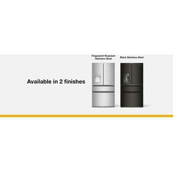 Whirlpool 36-Inch 22 Cu. Ft. Capacity Counter Depth 4-Door French Door Refrigerator With In-Door Nugget Ice Maker: Fingerprint-Resistant Stainless Steel — thumbnail 8