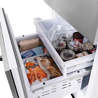 Z Line 30 Inch 16.1 cu. ft. Built-In 2-Door Bottom Freezer Refrigerator with Internal Water and Ice Dispenser: Stainless Steel — thumbnail 37