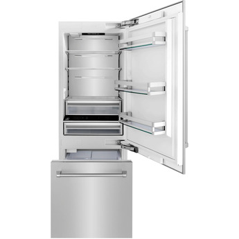 Z Line 30 Inch 16.1 cu. ft. Built-In 2-Door Bottom Freezer Refrigerator with Internal Water and Ice Dispenser: Stainless Steel — thumbnail 44