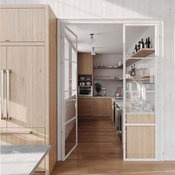 Z Line 36 Inch 19.6 cu. Ft. Panel Ready Built-In 3-Door French Door Refrigerator with Internal Water and Ice Dispenser: Panel Ready — thumbnail 18