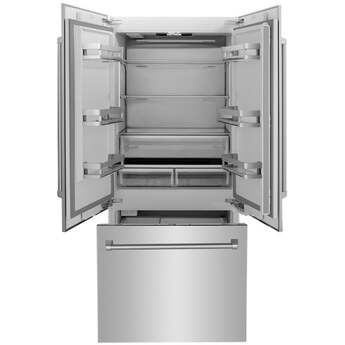 Z Line 36 Inch 19.6 cu. Ft. Panel Ready Built-In 3-Door French Door Refrigerator with Internal Water and Ice Dispenser: Panel Ready — thumbnail 21