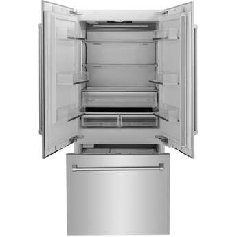Z Line 36 Inch 19.6 cu. Ft. Panel Ready Built-In 3-Door French Door Refrigerator with Internal Water and Ice Dispenser: Panel Ready — thumbnail 24