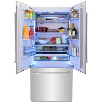 Z Line 36 Inch 19.6 cu. Ft. Panel Ready Built-In 3-Door French Door Refrigerator with Internal Water and Ice Dispenser: Panel Ready — thumbnail 27