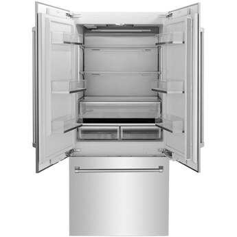 Z Line 36 Inch 19.6 cu. Ft. Panel Ready Built-In 3-Door French Door Refrigerator with Internal Water and Ice Dispenser: Panel Ready — thumbnail 28