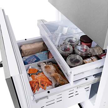 Z Line ZLINE 30 Inch 16.1 cu. ft. Built-In 2-Door Bottom Freezer Refrigerator: Durasnow Stainless Steel — thumbnail 22